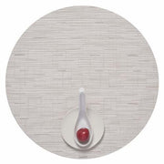Chilewich: Bamboo Woven Vinyl Placemats, Set of 4 Placemat Chilewich Round 15" Dia. Coconut 