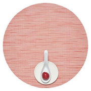 Chilewich: Bamboo Woven Vinyl Placemats, Set of 4 Placemat Chilewich Round 15" Dia. Sunset 