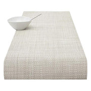 Chilewich: Basketweave Woven Vinyl TITANIUM Round Placemats & Runners CLEARANCE Placemat Chilewich 