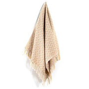 Silent Ripple Waves Luxury Hand Flat Woven Turkish Cotton Towel, Set of 2 Towel Etisha Hand Towel Set of 2 Tan 
