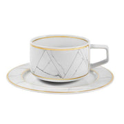 Carrara Teacup & Saucer by Coline Le Corre for Vista Alegre Dinnerware Vista Alegre 