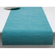 Chilewich: Bamboo Woven Vinyl Table Runners 14" x 72" Table Runners Chilewich Runner 14" x 72" Teal 