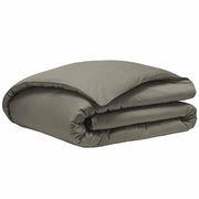 Teophile Solid Color Organic Sateen Duvet Cover by Alexandre Turpault Bedding Alexandre Turpault Twin Khaki 