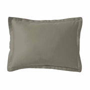 Teophile Solid Color Organic Sateen Pillow Cases by Alexandre Turpault Bedding Alexandre Turpault Standard Khaki 