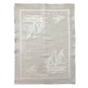 Sailboat Natural Linen & Cotton Kitchen Towel, 31" x 23", Set of 4 by Abbiamo Tutto Dish Towel Abbiamo Tutto 