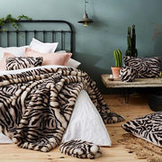 Faux Fur 55" Floor Pillows by Evelyne Prelonge Paris Pillow Evelyne Prelonge White Tiger 
