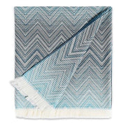 Timmy Wool Throw 51" x 75" by Missoni Home Blankets Missoni Home Blue (741) 
