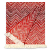 Timmy Wool Throw 51" x 75" by Missoni Home Blankets Missoni Home Red (591) 