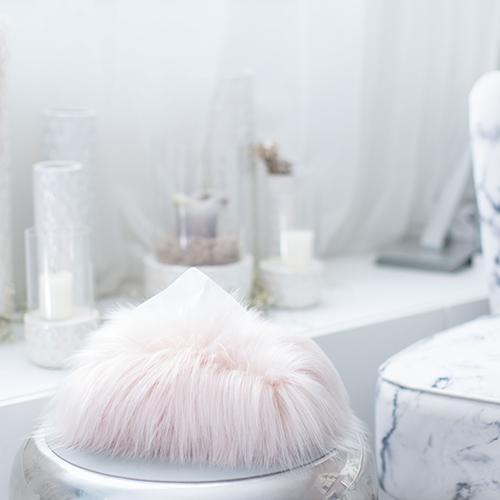 Evelyne Prelonge ティッシュボックス Faux Fur Tissue Box Cover, Square or Rectangle by Evelyne