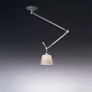 Tolomeo Off-Center Shade Suspension Lamp by Michele de Lucchi for Artemide Lighting Artemide 10" Parchment 