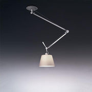 Tolomeo Off-Center Shade Suspension Lamp by Michele de Lucchi for Artemide Lighting Artemide 12" Parchment 