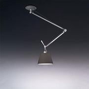 Tolomeo Off-Center Shade Suspension Lamp by Michele de Lucchi for Artemide Lighting Artemide 12" Black 