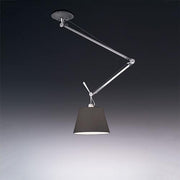 Tolomeo Off-Center Shade Suspension Lamp by Michele de Lucchi for Artemide Lighting Artemide 14" Black 