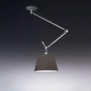 Tolomeo Off-Center Shade Suspension Lamp by Michele de Lucchi for Artemide Lighting Artemide 17" Black 