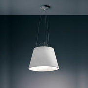 Tolomeo Mega Suspension Lamp by Artemide Lighting Artemide Silver Fiber 17" 
