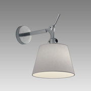 Tolomeo Shade Wall Lamp by Michele de Lucchi for Artemide Lighting Artemide 7" Shade Silver Fiber 
