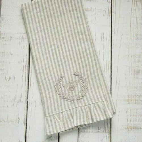 Embroidered Bumble Bee 17 x 29 Towel by Crown Linen Designs
