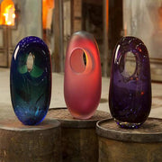 Única Ripple Vase, Blue by Vista Alegre Vases, Bowls, & Objects Vista Alegre 