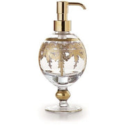 Baroque Glass Gold Liquid Soap Dispenser by Arte Italica Soap Dispenser Arte Italica 