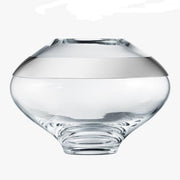 Duo Stainless Steel and Glass Medium 10" Vase by Georg Jensen Vases Bowls & Objects Georg Jensen 