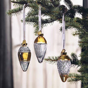 Faith Drop Bauble Amber Crystal Ornament, 4.7" by Waterford Holiday Ornaments Waterford 