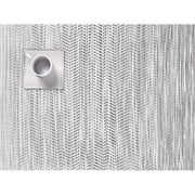 Chilewich: Wave Woven Vinyl Placemats Set of 4 & Runners Placemats Chilewich Rectangle White/Black 