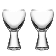 Limelight 5" Wine Glass Set of 2 by Göran Wärff for Kosta Boda Glassware Kosta Boda 