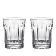 Winter Wonders Winter Rose Clear Double Old Fashioned, Set of 2, 4.3" by Waterford Drinkware Waterford 