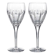 Winter Wonders Winter Rose Clear Wine Glass, Set of 2, 9.4" by Waterford Stemware Waterford 