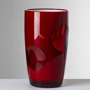 Fisheye Zeynep Synthetic Crystal Acrylic Highball, 6.4" by Mario Luca Giusti Glassware Marioluca Giusti Red 